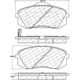 Purchase Top-Quality Front Ceramic Pads by CENTRIC PARTS - 103.12950 pa8