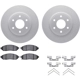 Purchase Top-Quality DYNAMIC FRICTION COMPANY - 4512-67137 - Front Disc Brake Kit pa1