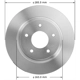 Purchase Top-Quality Front Disc Brake Rotor by BENDIX GLOBAL - PRT5064FC pa1