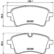 Purchase Top-Quality HELLA PAGID - 355041231 - Disc Brake Pad Set pa1