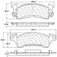 Purchase Top-Quality Front High Performance Pads by CENTRIC PARTS - 306.00520 pa1