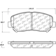 Purchase Top-Quality Front Premium Ceramic Pads by CENTRIC PARTS - 301.16403 pa1