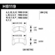 Purchase Top-Quality Front Premium Pads by HAWK PERFORMANCE - HB119W.594 pa4