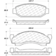 Purchase Top-Quality CENTRIC PARTS - 102.00500 - Front Semi Metallic Pads pa4