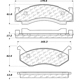 Purchase Top-Quality Front Semi Metallic Pads by CENTRIC PARTS - 102.01230 pa1