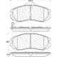 Purchase Top-Quality Front Semi Metallic Pads by CENTRIC PARTS - 102.11040 pa11