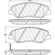 Purchase Top-Quality Front Semi Metallic Pads by CENTRIC PARTS - 102.12020 pa3