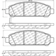 Purchase Top-Quality Front Semi Metallic Pads by CENTRIC PARTS - 102.14010 pa1