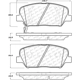 Purchase Top-Quality Front Semi Metallic Pads by CENTRIC PARTS - 102.14130 pa6