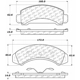 Purchase Top-Quality Front Super Premium Ceramic Pads by CENTRIC PARTS - 105.03870 pa5