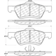 Purchase Top-Quality Front Super Premium Ceramic Pads by CENTRIC PARTS - 105.10472 pa6