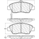 Purchase Top-Quality CENTRIC PARTS - 105.13940 - Front Super Premium Ceramic Pads pa5