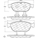 Purchase Top-Quality Front Super Premium Ceramic Pads by CENTRIC PARTS - 105.15490 pa5