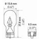 Purchase Top-Quality High Mount Brake Light (Pack of 10) by HELLA - 921 pa20