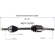 Purchase Top-Quality GSP NORTH AMERICA - NCV11533 - CV Axle Assembly - Front Left pa5