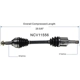 Purchase Top-Quality GSP NORTH AMERICA - NCV11556 - CV Axle Assembly - Front Left pa5