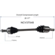 Purchase Top-Quality GSP NORTH AMERICA - NCV37048 - CV Axle Assembly - Front Left pa2