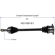 Purchase Top-Quality GSP NORTH AMERICA - NCV69181 - CV Axle Assembly - Rear Left pa6