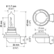 Purchase Top-Quality HELLA - H9 - Headlight Bulb pa2