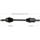 Purchase Top-Quality TRAKMOTIVE - MI8213 - CV Axle Shaft pa3