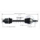 Purchase Top-Quality TRAKMOTIVE - FD8011 - CV Axle Shaft pa2