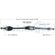 Purchase Top-Quality TRAKMOTIVE - FD8224 - CV Axle Shaft pa2