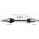 Purchase Top-Quality TRAKMOTIVE - NI8378 - CV Axle Shaft pa1