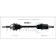 Purchase Top-Quality TRAKMOTIVE - NI8673 - CV Axle Shaft pa1