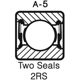 Purchase Top-Quality Output Shaft Bearing by SKF - 6307-2RSJ pa5