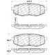 Purchase Top-Quality Rear Ceramic Pads by CENTRIC PARTS - 103.11240 pa1