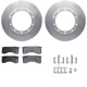 Purchase Top-Quality DYNAMIC FRICTION COMPANY - 4512-99232 - Rear Disc Brake Kit pa1