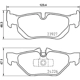 Purchase Top-Quality HELLA PAGID - 355011301 - Rear Disc Pads pa28