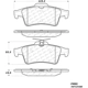 Purchase Top-Quality CENTRIC PARTS - 301.10950 - Rear Premium Ceramic Pads pa8