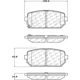 Purchase Top-Quality CENTRIC PARTS - 301.12960 - Rear Premium Ceramic Pads pa3