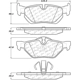 Purchase Top-Quality CENTRIC PARTS - 300.12670 - Rear Premium Semi Metallic Pads pa10