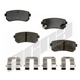 Purchase Top-Quality AGNA BRAKES - ALD1157M - Rear Semi Metallic Pads pa1