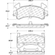 Purchase Top-Quality Rear Semi Metallic Pads by CENTRIC PARTS - 102.01540 pa5