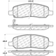 Purchase Top-Quality Rear Super Premium Ceramic Pads by CENTRIC PARTS - 105.11720 pa2