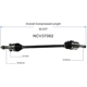 Purchase Top-Quality GSP NORTH AMERICA - NCV37062 - CV Axle Assembly - Rear Right pa2