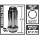 Purchase Top-Quality WEST COAST WHEEL ACCESSORIES - W5896ST - Wheel Truck Lug Nut pa2