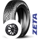 Purchase Top-Quality ZETA WINTER tire mounted on alloy wheel (225/65R17) pa1